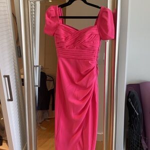 Self Portrait Pink Midi Dress